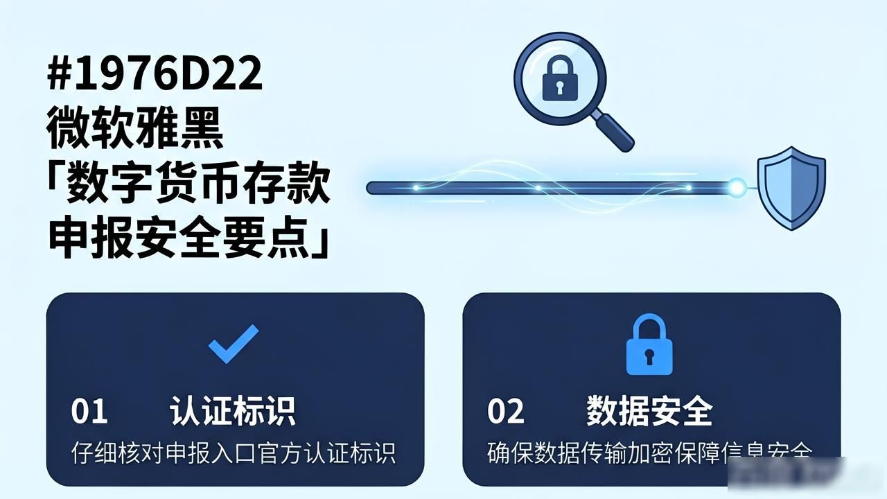 申报数字货币存款流程_数字资产合规申报步骤_申报数字货币存款流程